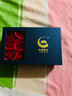 中國黃金（CHINA GOLD）玫瑰花黃金項鏈女足金鑲玉吊墜七夕情人節禮物送女朋友媽媽 足金玫瑰花和田玉掛墜+足金鏈子【投資金】 曬單實(shí)拍圖