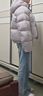 茵曼2025秋冬女裝新款快熱紗泡芙無(wú)膽羽絨服立體絨包短款保暖外套 醬紫色 S 154-160cm /91-100斤 曬單實(shí)拍圖