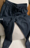 安德瑪（UNDERARMOUR）Rival男子運動休閑保暖抓絨束腳長褲1379774 黑色001 2XL 曬單實拍圖