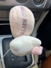 Hello Kitty汽車(chē)檔把套擋桿保護(hù)套手動(dòng)自動(dòng)擋車(chē)檔套通用可愛(ài)女士手剎套套裝 排擋套【香芋紫】毛絨款 曬單實(shí)拍圖