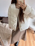 森馬（Semir）羽絨服女冬季輕薄90絨子花苞假兩件2025新款疊穿寬松撞色上衣 白色調（白鴨絨）00311 S 曬單實(shí)拍圖
