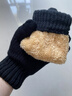 西本兔手套男冬季保暖棉手套加絨加厚女針織毛線(xiàn)可觸屏防風(fēng)防寒騎行手套 升級加絨款-【黑色】 曬單實(shí)拍圖