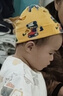 楚歌質(zhì)優(yōu)品兒童純棉帽子圍脖套裝男寶寶超萌套頭帽秋冬保暖女?huà)雰喉n版雙層帽 挖土機(雙層帽子) M(5個(gè)月-2歲頭圍44-47) 曬單實(shí)拍圖