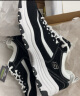 斯凯奇Skechers经典黑白老爹鞋休闲复古情侣熊猫鞋厚底增高运动鞋耐磨 实拍图