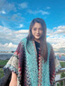 CHANEELR & KARITH民族風(fēng)披肩穿搭新疆西藏針織斗篷披風(fēng)云南麗江川西旅游外搭圍巾女 湖藍色 曬單實(shí)拍圖