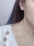 中國黃金（CHINA GOLD）S925銀銀杏葉耳釘女款ins風(fēng)白貝母耳環(huán)耳飾品情人節生日禮物送女 銀杏葉耳釘 曬單實(shí)拍圖