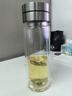 希諾茶水分離玻璃杯2025新款雙層防燙水杯辦公室車載泡茶杯男女士杯子 330ML 本色 雙層防燙9358 曬單實拍圖