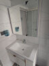 恒洁（HEGII）浴室柜 陶瓷一体盆悬挂式洗脸盆镜柜套装 不含龙头及配件 多层实木6075-60 实拍图