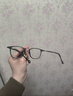Taro余文樂(lè )同款 日本超輕純鈦復古防藍光大臉男潮近視防霧方眼鏡框架 黑色（余文樂(lè )同款） 不配鏡片 曬單實(shí)拍圖
