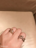 MZMZ彩金戒指女套裝玫瑰金大氣時尚四葉草食指戒情人節(jié)生日禮物送女友 輕奢7號【專柜14~15號】 曬單實拍圖