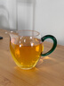 福容品韻公道杯高硼硅玻璃耐高溫防燙泡茶分茶器功夫茶具家用220ml 墨綠 曬單實(shí)拍圖