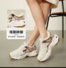 斯凱奇（Skechers）女鞋秋冬2025新款厚底增高老爹鞋防滑熊貓鞋輕便休閑鞋運動(dòng)鞋女 自然色/金色-NTGD 37 /參考常規尺碼37-37.5碼左右 曬單實(shí)拍圖