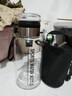 【送杯套】大容量加厚玻璃杯子便攜噸噸杯茶水分離帶杯套泡茶水杯 透明 1000ml噸噸桶 1只裝 曬單實拍圖