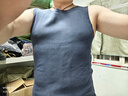 浪莎100%羊毛保暖背心男冬季無(wú)痕發(fā)熱德絨加絨抗菌打底衫內衣坎肩馬甲 曬單實(shí)拍圖
