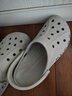 卡駱馳（CROCS）洞洞鞋貝雅男鞋女鞋輕便耐磨一腳蹬拖鞋休閑鞋|10126 卵石色-2V3 40 (250mm) 曬單實(shí)拍圖