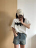啟動(dòng)引擎復(fù)古牛仔短褲女夏季2025年新款高腰辣妹彈力顯瘦a字小個(gè)子熱褲子 黃泥色 M 曬單實(shí)拍圖
