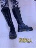 马丁（DR.MARTENS）春夏1B60 Bex 老钱风厚底20孔长筒马丁靴 黑色 37 晒单实拍图