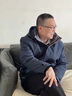 北極絨（Bejirog）中老年人羽絨服男冬裝爸爸加厚外套中年男士加絨鵝絨服保暖防寒服 黑色 XL (建議125-140斤) 曬單實(shí)拍圖