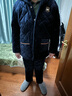芬騰 睡衣男士夾棉冬季新品三層加厚冬天保暖長袖長褲開衫家居服套裝 寶蘭 3XL 曬單實拍圖
