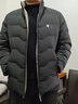 花花公子（PLAYBOY）羽絨服男輕薄短款外套男士冬季襖子中年商務(wù)立領(lǐng)純色上男 黑色 2XL （150-165斤） 曬單實(shí)拍圖