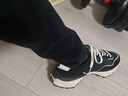 樂(lè )卡克法國公雞男款春季休閑運動(dòng)鞋L241MCNS0115 黑米/BAH 43 曬單實(shí)拍圖
