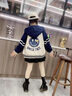 G.DUCKKIDS黃色小鴨女童外套休閑中大童裝加絨秋冬季男童連帽衛衣開(kāi)衫上衣潮 hsxyQD54藏青色升級版春秋款 120 建議身高120CM左右)) 曬單實(shí)拍圖