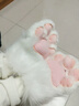 furry獸裝二次元漫展可愛(ài)貓爪加厚加絨手套肉墊發(fā)聲保暖搞怪Cospl 白色貓爪一對(嘰嘰叫) 均碼 曬單實(shí)拍圖
