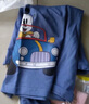 巴布豆男童長(cháng)袖t恤春秋季新款兒童圓領(lǐng)全棉打底衫寬松薄款卡通寶寶衣服 藍 比賽巴布+白 柴犬巴布 140 曬單實(shí)拍圖