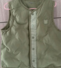 迷你巴拉冬季新款男女童可愛(ài)無(wú)領(lǐng)羽絨服寶寶保暖時(shí)尚羽絨馬甲 橄欖綠40801 110 曬單實(shí)拍圖