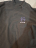 真維斯（Jeanswest）雙面德絨打底衫男秋冬款抗菌保暖半高領(lǐng)長(cháng)袖T恤男生內搭加厚上衣 灰色(你行你來(lái)胸標) 2XL (185) (體重160-180斤) 曬單實(shí)拍圖