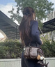 CinvaiKrose【趙昭儀同款】包包女包2025新款手提保齡球包單肩斜挎包生日禮物 咖啡色【送女友老婆女生禮物走心】 曬單實(shí)拍圖