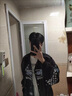 才俏美式復古logo刺繡賽車(chē)棒球服春秋季外套男男女機車(chē)夾克情侶工裝服 黑色 有里布 高品質(zhì) M 曬單實(shí)拍圖