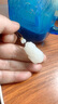 安道子【禮遇季】羊脂白玉和田玉貔貅吊墜男瑞獸守護女士玉石玉墜玉器送 新疆羊脂白玉貔貅 (約18g)女款/男小款 曬單實(shí)拍圖