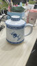 陶沁泉泡茶茶水分離杯景德鎮(zhèn)青花瓷茶杯陶瓷馬克杯茶具手繪高檔辦公杯 百川杯青花翠鳥 550ml 1只 曬單實(shí)拍圖
