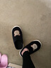 QYCKABY棉拖鞋女士秋冬季卡通2025新款家居保暖毛毛防滑月子半包跟棉鞋男 黑色【卡通熊】 38-39 適合37-38 曬單實(shí)拍圖