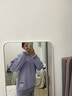 FSHE圓領(lǐng)拼接紫色假兩件加絨衛(wèi)衣女2025年秋冬新款寬松休閑套頭上衣潮 紫色/秋冬[加絨款] L-適合106-120斤 曬單實(shí)拍圖