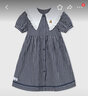 Gap女幼童夏季花邊娃娃領(lǐng)連衣裙兒童裝泡泡袖A字裙545410 海軍藍 110cm (4-5歲) 亞洲尺碼 曬單實拍圖