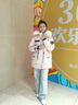 波司登（BOSIDENG）極寒羽絨服鵝絨女款短款連帽大毛領(lǐng)新國標外套 冰花粉9BK9 M 165/88A 體重約120-140斤 曬單實(shí)拍圖