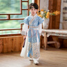 九能男童漢服兒童古裝國(guó)風(fēng)古風(fēng)帥氣唐裝秋季俠客小王爺國(guó)學(xué)表演出服 長(zhǎng)風(fēng)國(guó)學(xué)服 偏大 120 約適合113-123/21-25KG 曬單實(shí)拍圖