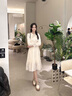 達芙妮（DAPHNE）黑色小皮鞋女2025春季款女鞋百搭爆款學(xué)院風(fēng)單鞋女英倫風(fēng)樂福鞋女 米杏色【主圖熱賣款】 37 曬單實拍圖