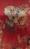 歌班婭仿高檔冰絲短袖T恤女夏季新款媽媽裝寬松遮肚上衣 紅色 2XL 建議120-135斤 曬單實拍圖
