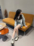 他她（TATA）款Tata他她魔法靴厚底馬丁靴女靴子短靴2205春季CES01DD4 米白（單里） 37 曬單實(shí)拍圖