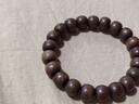 澤藝緣精選正宗文萊軟絲黑油沉香1.0佛珠文玩手串 曬單實(shí)拍圖