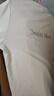 森馬（Semir）長袖t恤女半高領(lǐng)字母修身軟糯上衣春刺繡套頭衫107124101002 曬單實(shí)拍圖