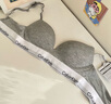 Calvin Klein內衣【摩登引力帶】女士ck舒適無(wú)鋼圈軟支撐性感聚攏深V厚墊文胸 P7A-椰青灰 75B 34B 曬單實(shí)拍圖