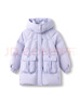 巴拉巴拉女童羽絨服冬季童裝中大童加厚外套連帽保暖甜美韓版時尚 紫色調(diào)00377-白鴨絨 140 cm（充絨量126g） 曬單實(shí)拍圖