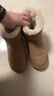 他她（TATA）冬季保暖雪地靴女靴子加絨休閑復古短靴新款WDX21DD4 黃棕（半絨半毛） 37 曬單實(shí)拍圖
