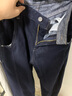 森馬（Semir）牛仔褲女冬季分割抓毛拖地褲2025酷颯風(fēng)顯腿長彎刀褲109725124008 曬單實拍圖