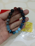 五行缺水補水手鏈海藍寶藍晶石水晶手串黑曜石金運石喜水男女款 多寶能量補水 8mm祈福女款 曬單實(shí)拍圖