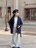 艾卡諾 I.KARNOW女童喇叭褲2025秋季新款假兩件兒童褲子春秋款中大童黑色微喇長(cháng)褲 18372黑色+18372灰色【兩條裝】 140 曬單實(shí)拍圖